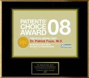 Patient Choice Award, Tailbone Pain Doctor