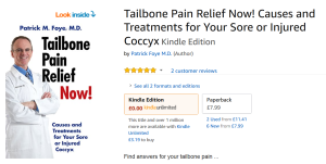 Book on Coccyx Pain, Tailbone Pain, Available on Amazon's UK website