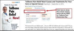 FREE Book, Select it on Amazon, for Tailbone Pain Awareness Day