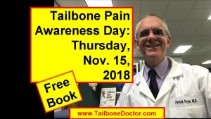 Tailbone Pain Awareness Day, Nov. 15, 2018, Free Book